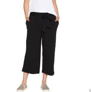Black AnyBody Cozy Knit Wide Leg Cropped
Pants Cropped Pants NWOT